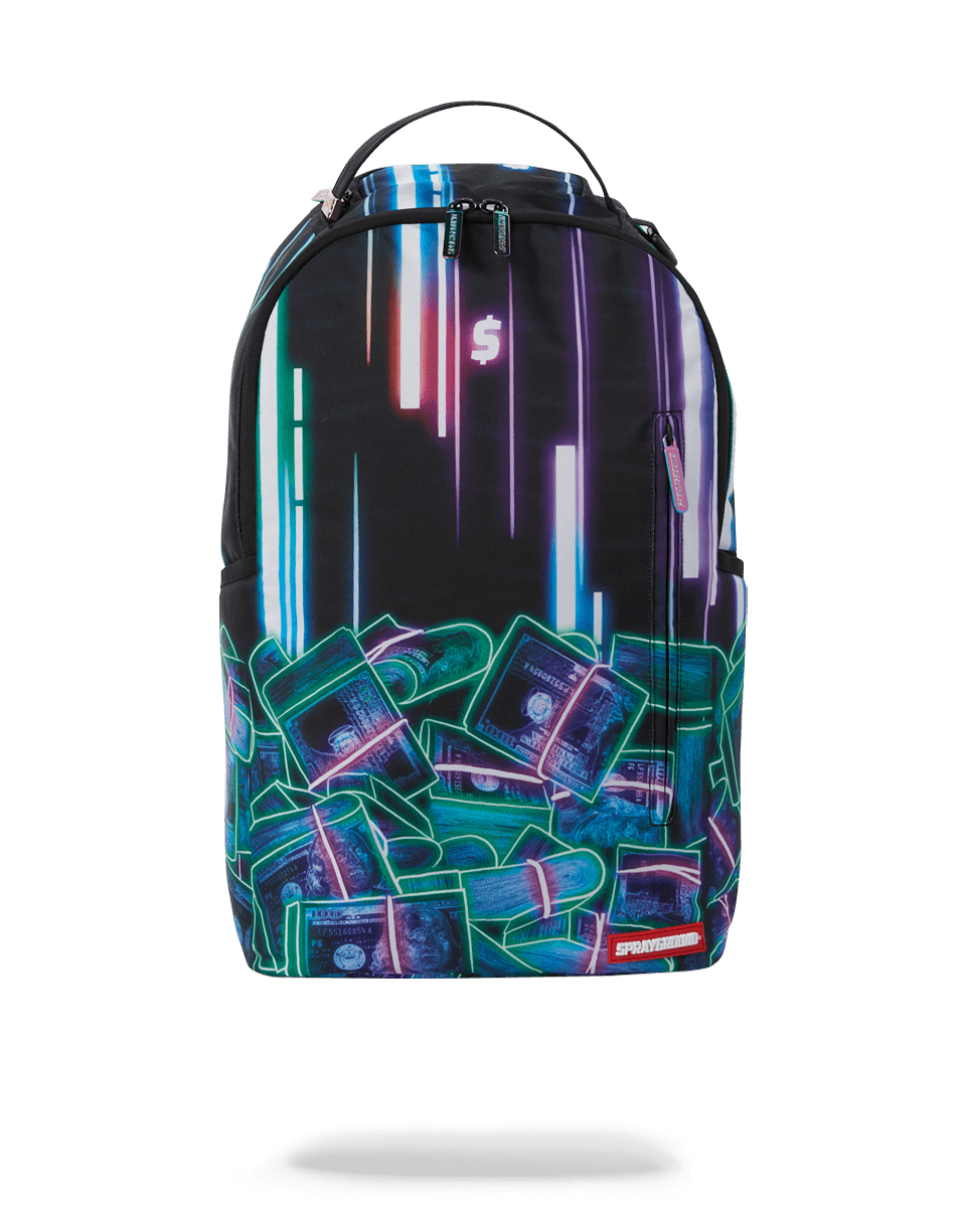 Crypto Stacks backpack with glow-in-the-dark details and sleek design