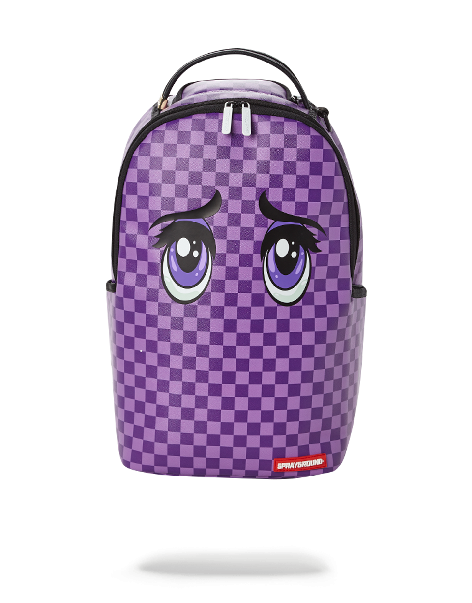 Front view of the anime travel backpack for women with ergonomic back padding.
