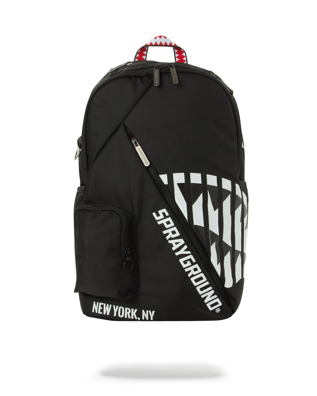 Shadow Shark backpack with water-resistant fabric and leather accents, perfect for commuting