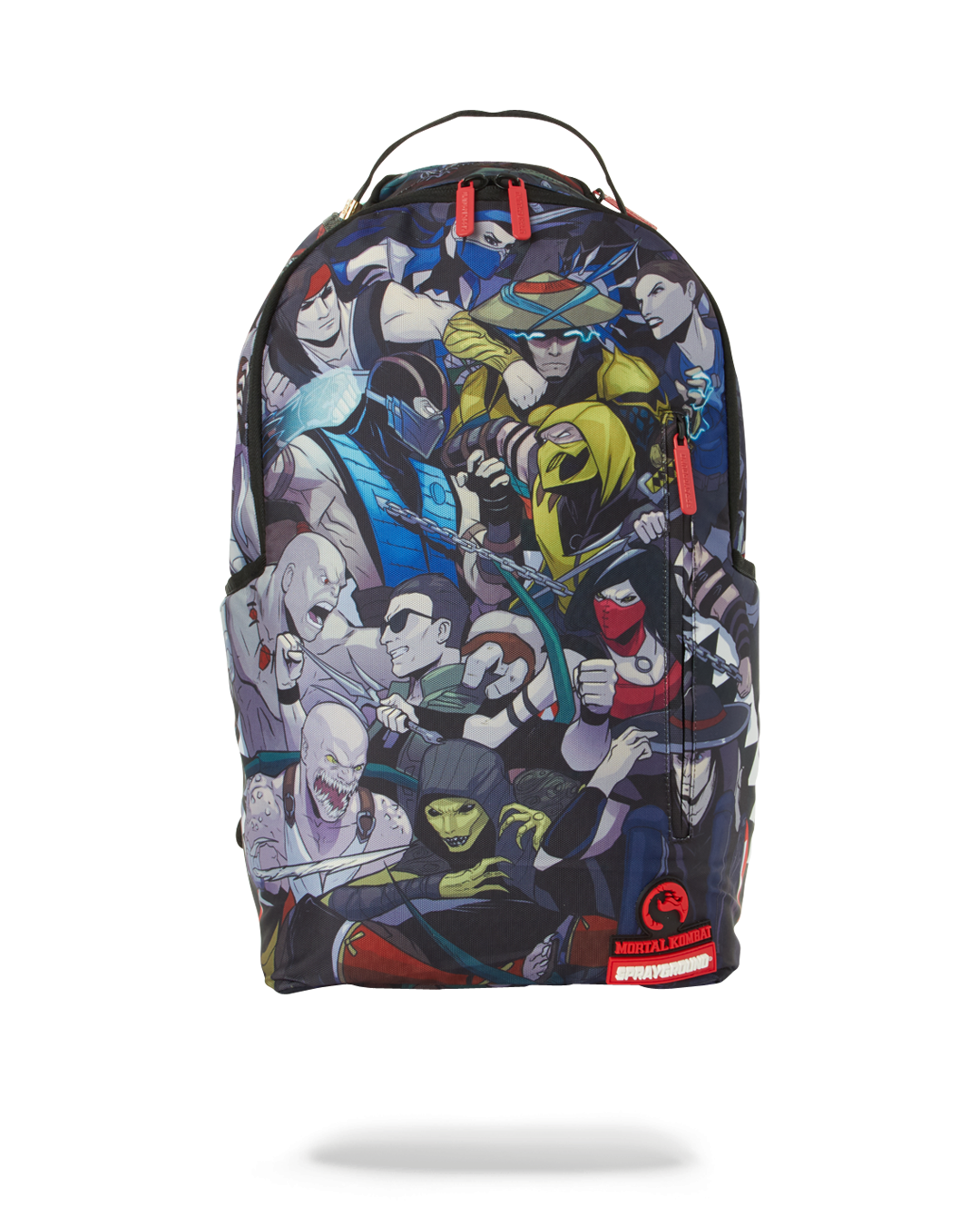 Sprayground Mortal Kombat Mash Up Gaming Backpack pink front view