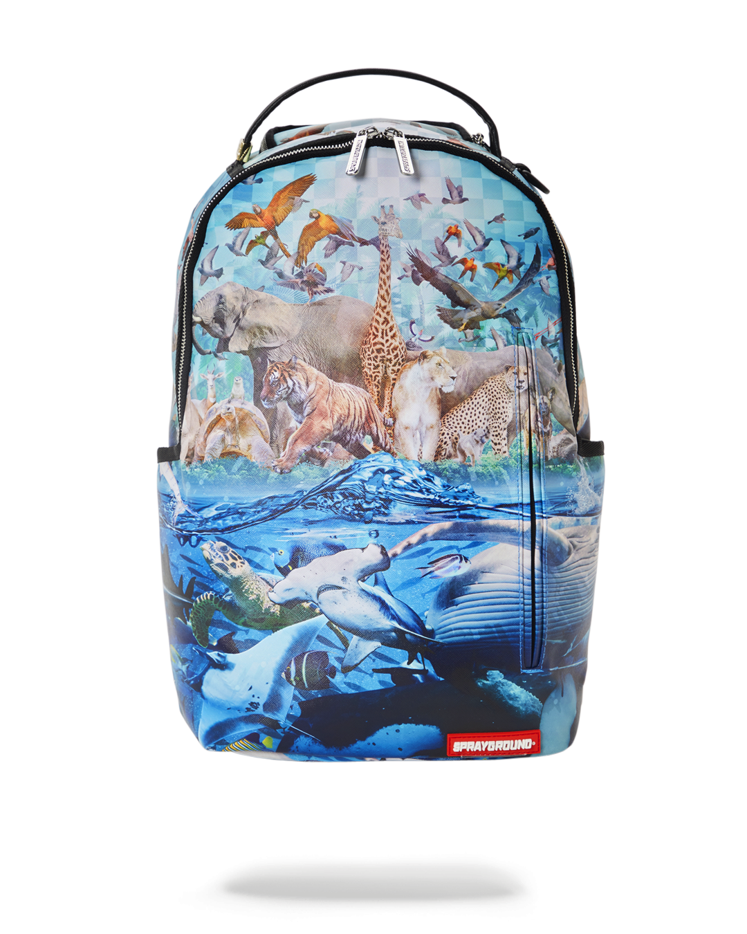 EcoConserve Vegan Leather Laptop Backpack front view, highlighting its sleek design and water-resistant fabric.