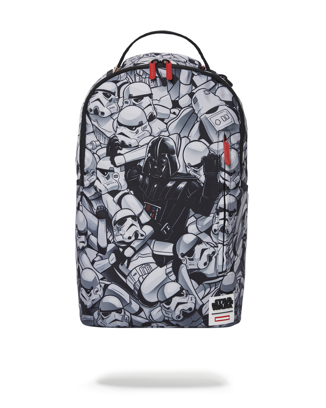 Star Wars Stormtrooper backpack with front zipper pocket and side pockets