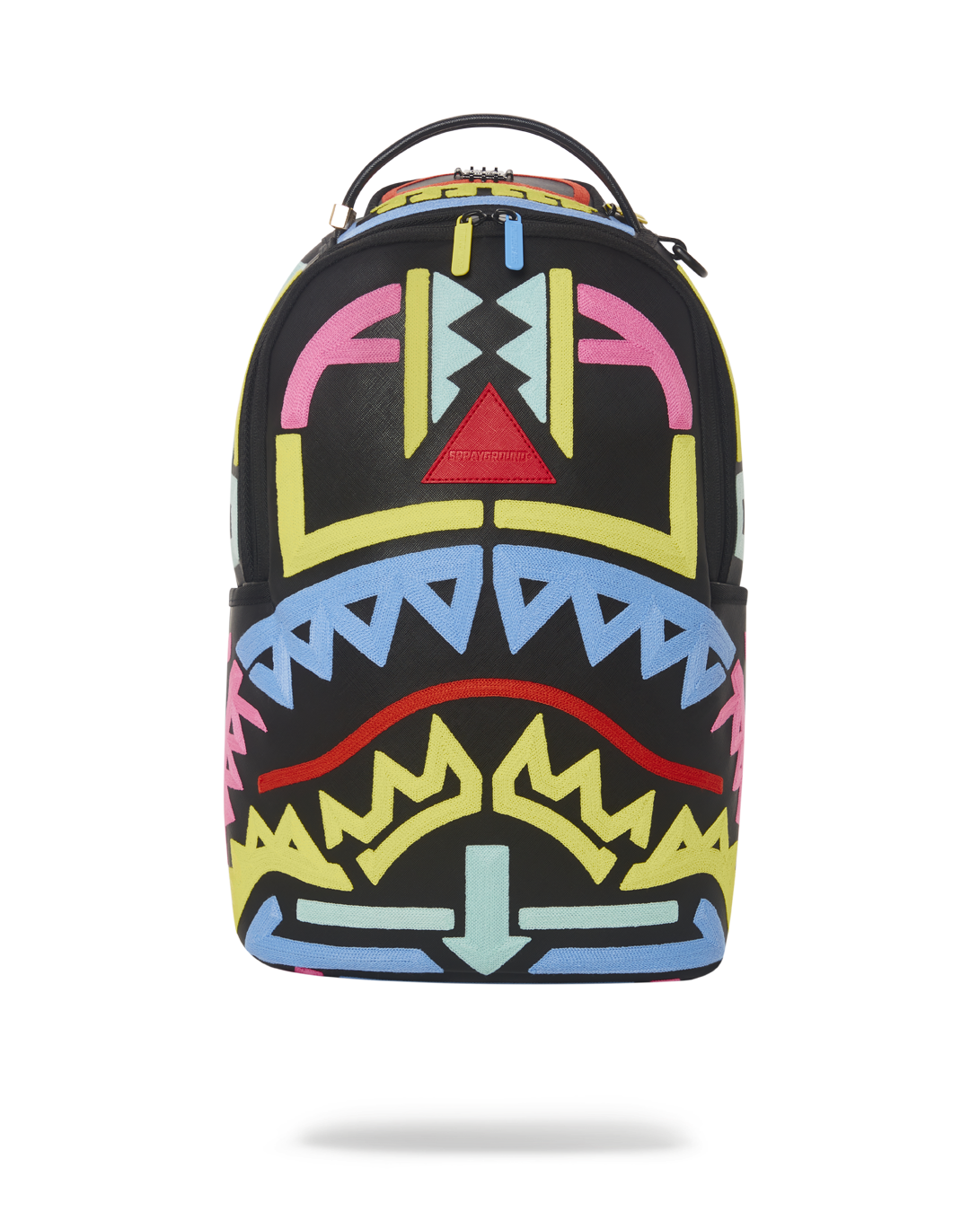 A.I. Futuristic Travel Backpack showcasing ergonomic design and red accents.