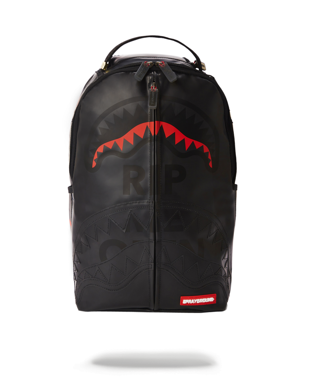 Sprayground Frosted Transparent Backpack with multiple compartments and ergonomic mesh back padding