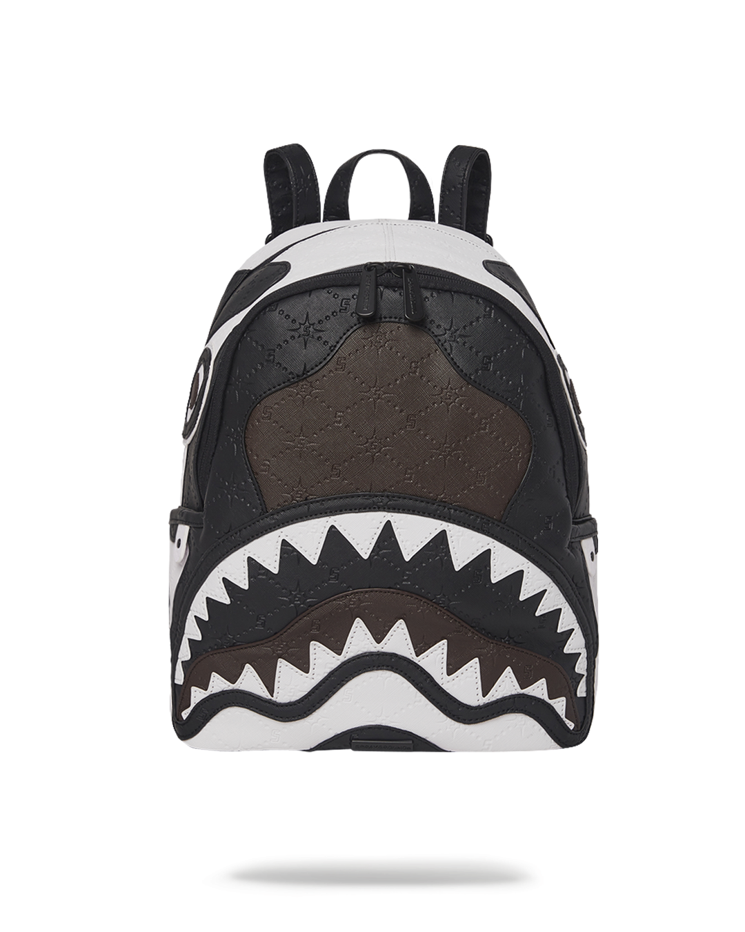 Savage vegan leather backpack with organizer pocket and gold zippers