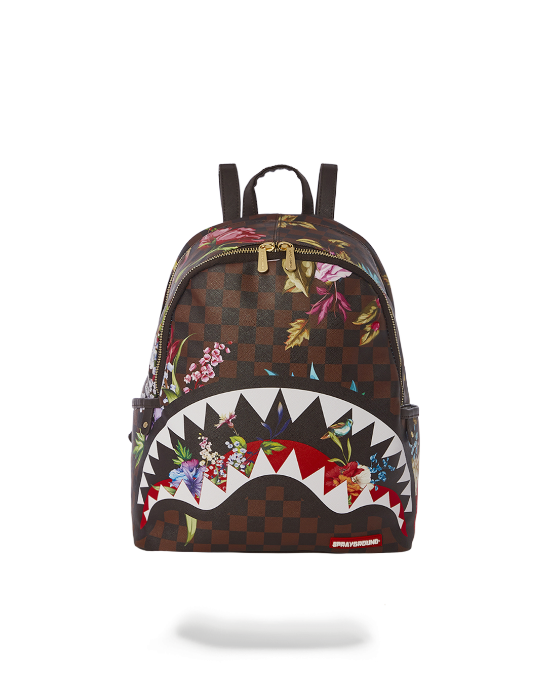 Close-up of the Savage backpack’s vegan leather texture and water-resistant zippers