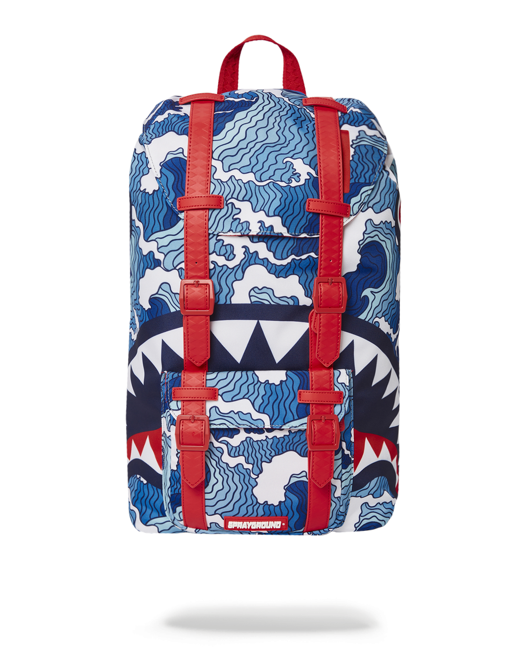 Shark Wave Hills backpack in use during urban travel