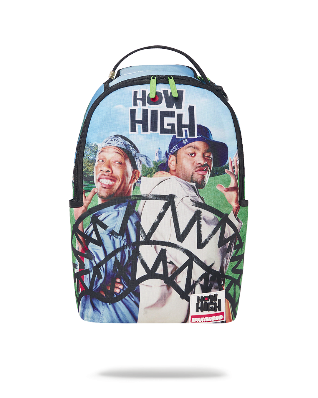 How High DLXR backpack worn casually over one shoulder in an urban setting