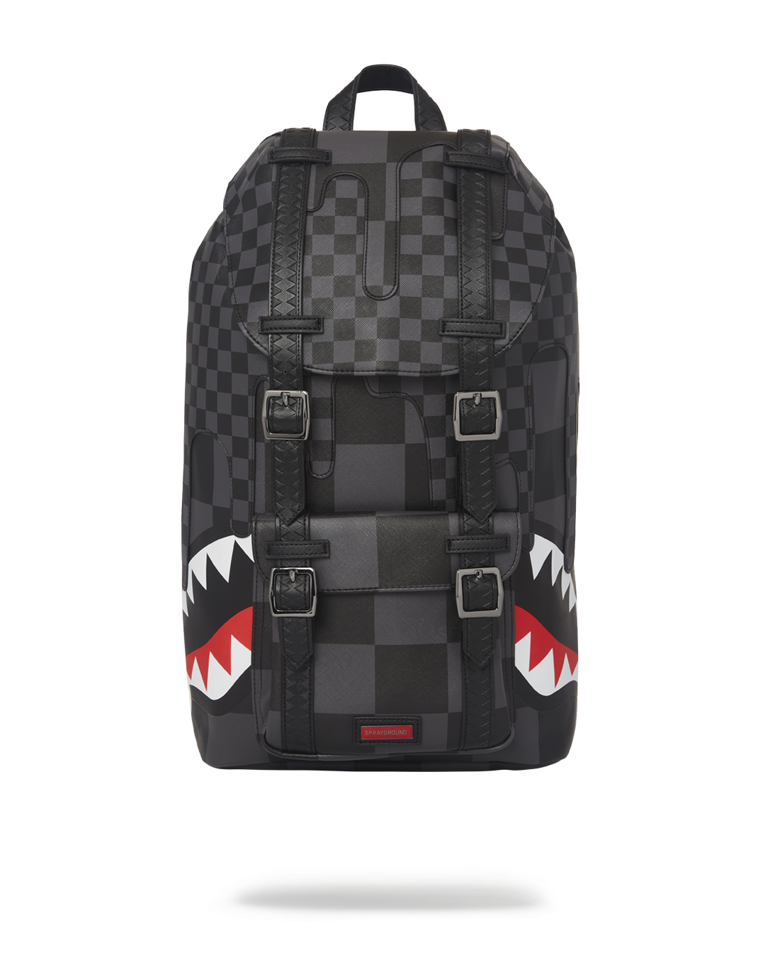 Vegan leather backpack with laptop compartment and adjustable straps