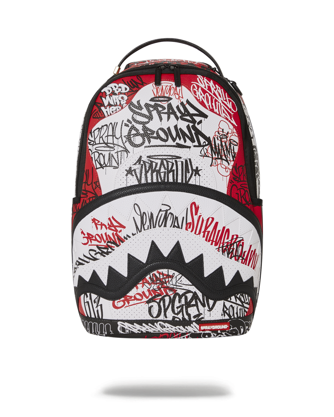 Side view of the Urban Explorer faux leather backpack on a city street.