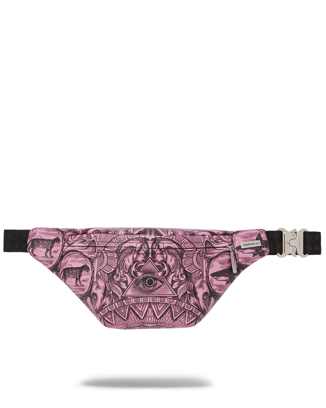 Savvy Faux Leather Crossbody Waist Bag from the front, showcasing its sleek design.