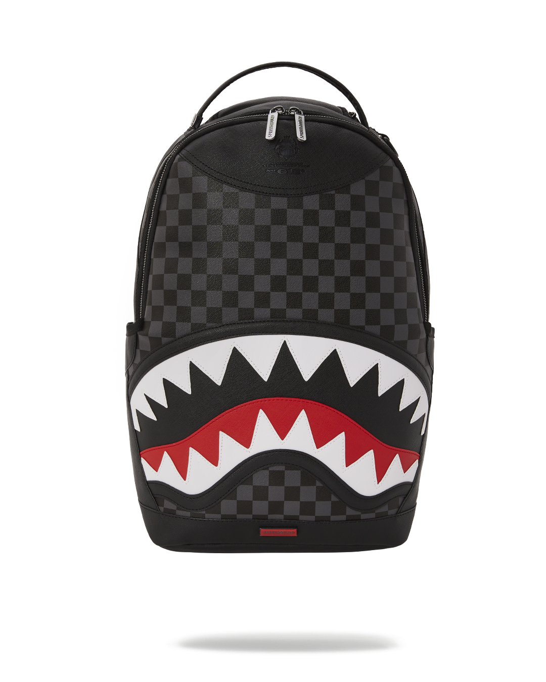 Front view of AIIR Luxe Faux Leather Backpack showcasing pockets
