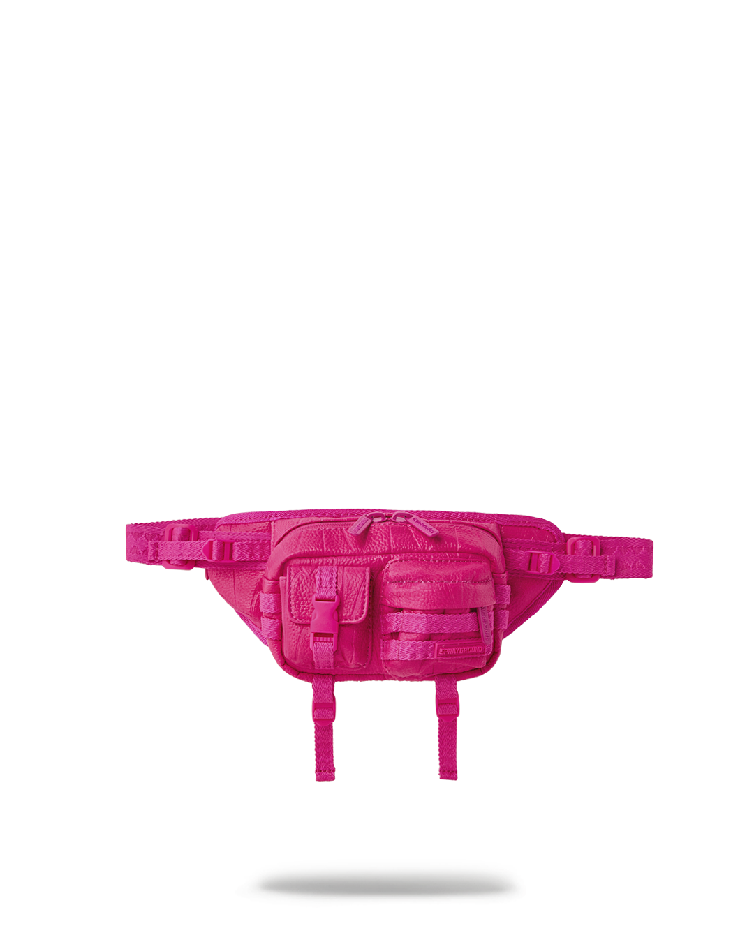 LOTUS Mini Cargo Crossbody Bag with vertical shark mouth embossing strap detail