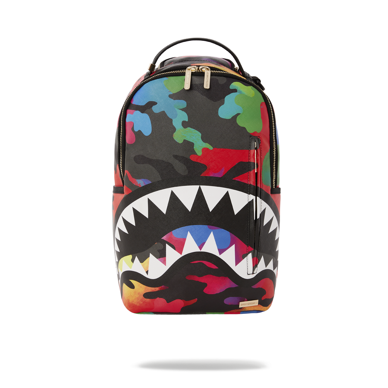 Eco-friendly vegan leather travel backpack with red zippers and ergonomic design.