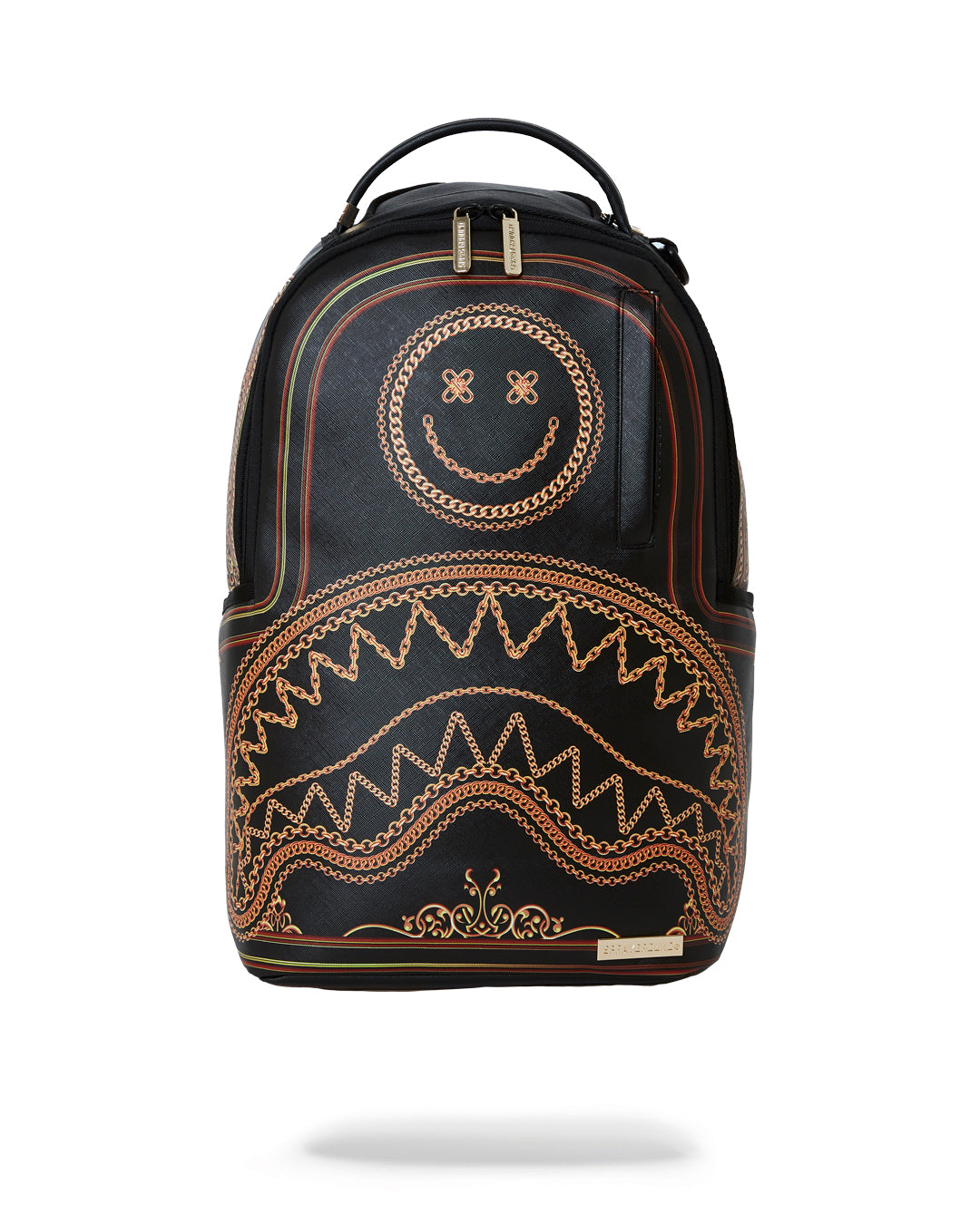 Peak Design-inspired faux leather backpack with front zipper pocket and side pockets