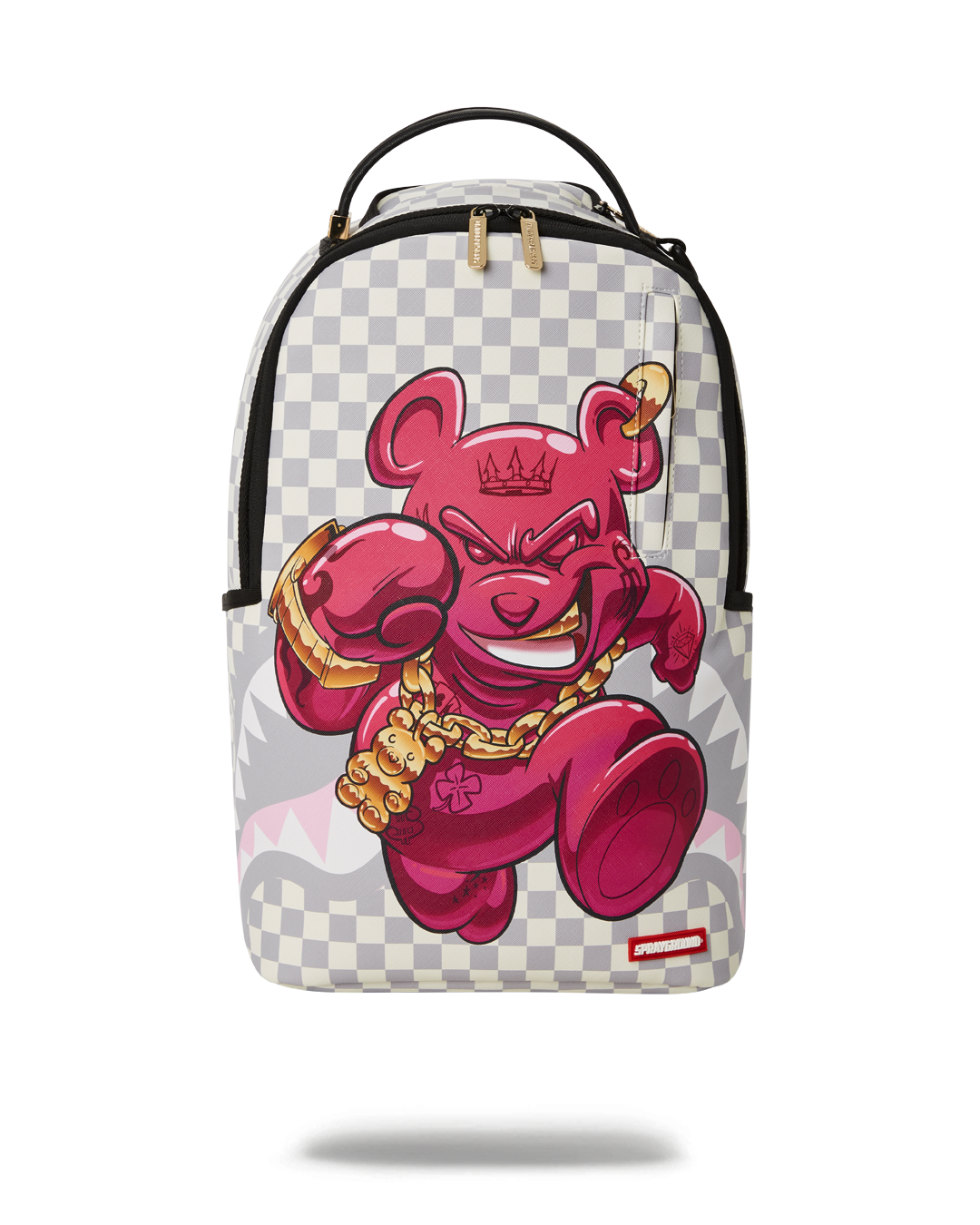 Front view of the Chic Diablo Backpack in rose, highlighting its stylish exterior.