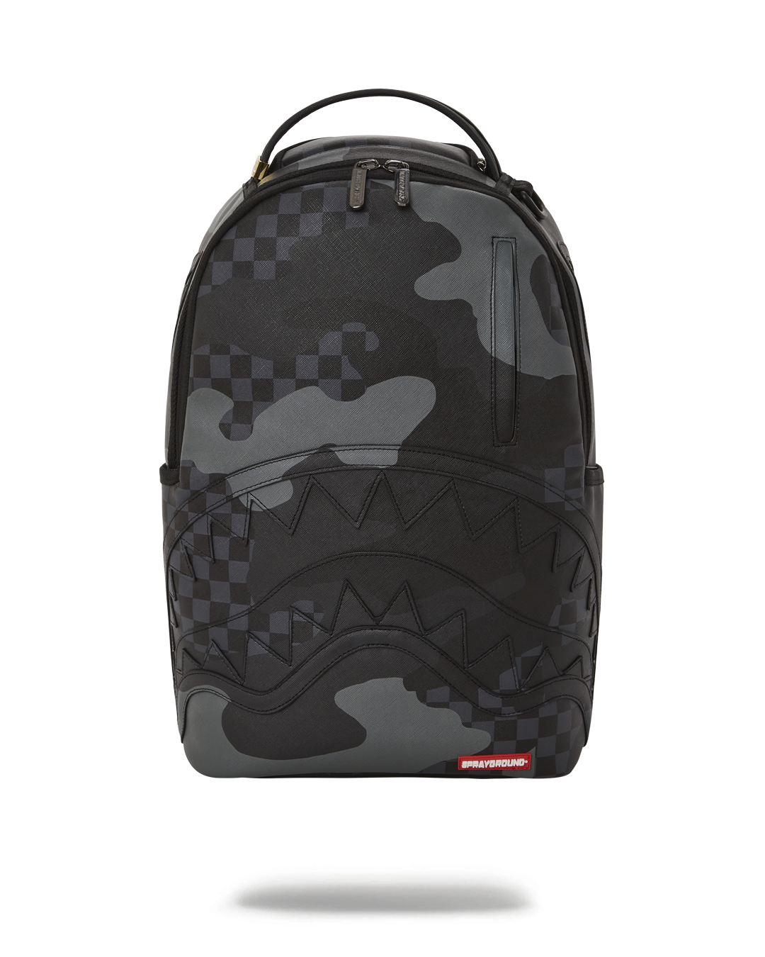 Luxury faux leather backpack for men, showcasing its durable water-resistant fabric and sleek design.