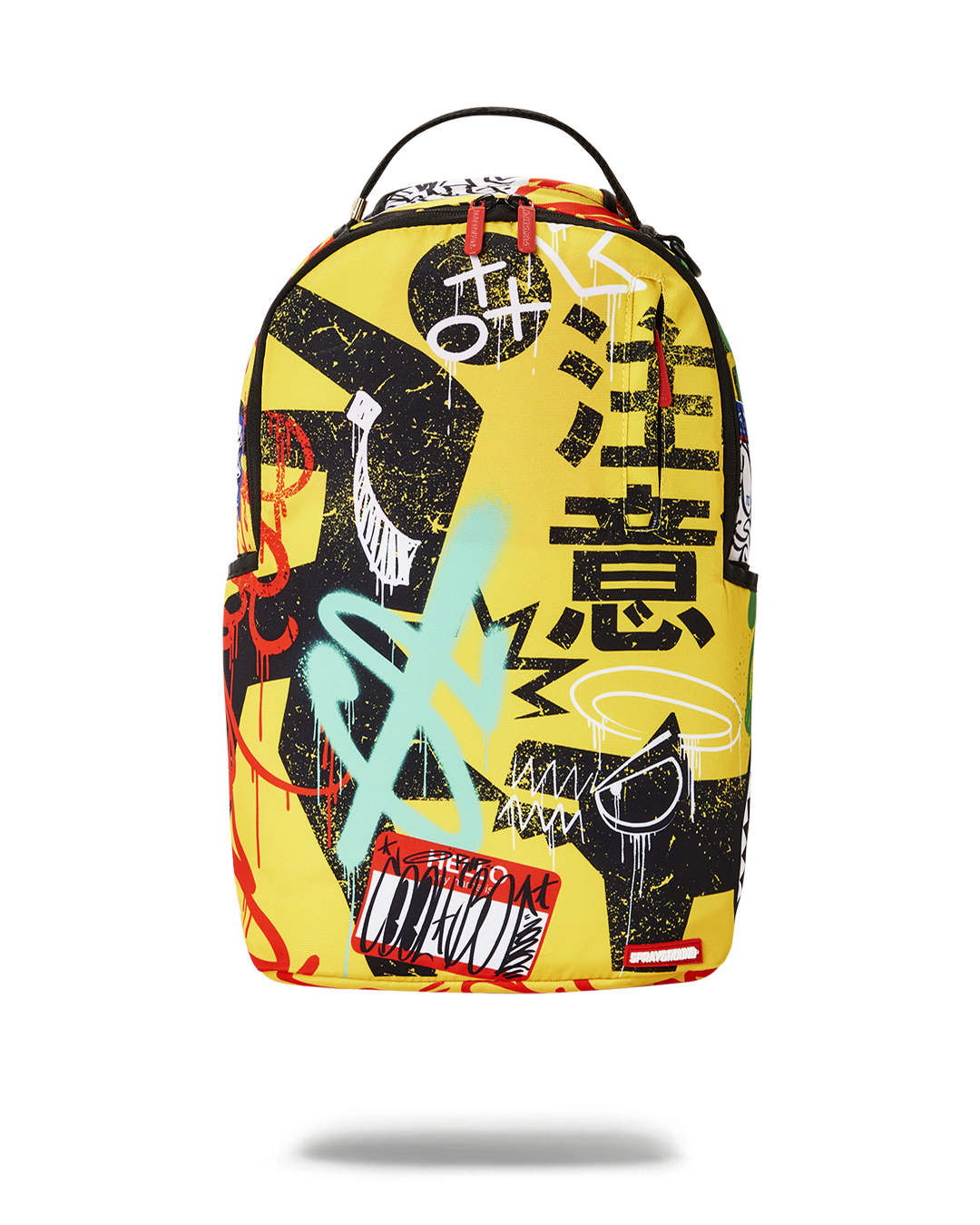 Front view of DLXR Backpack showcasing its eco-friendly design and pockets.