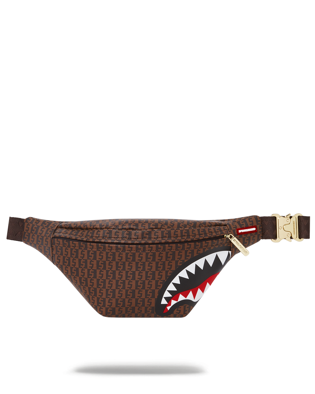Savvy faux leather crossbody waist bag with phone and wallet inside