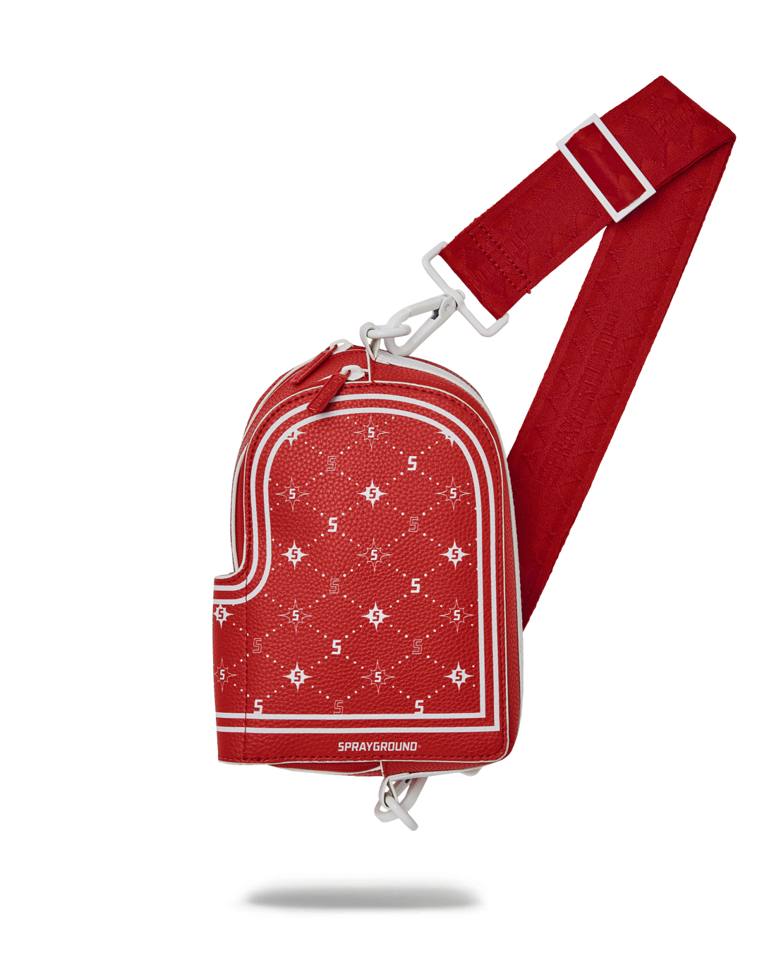 Modus Operandi Faux Leather Crossbody Sling Bag worn on the back