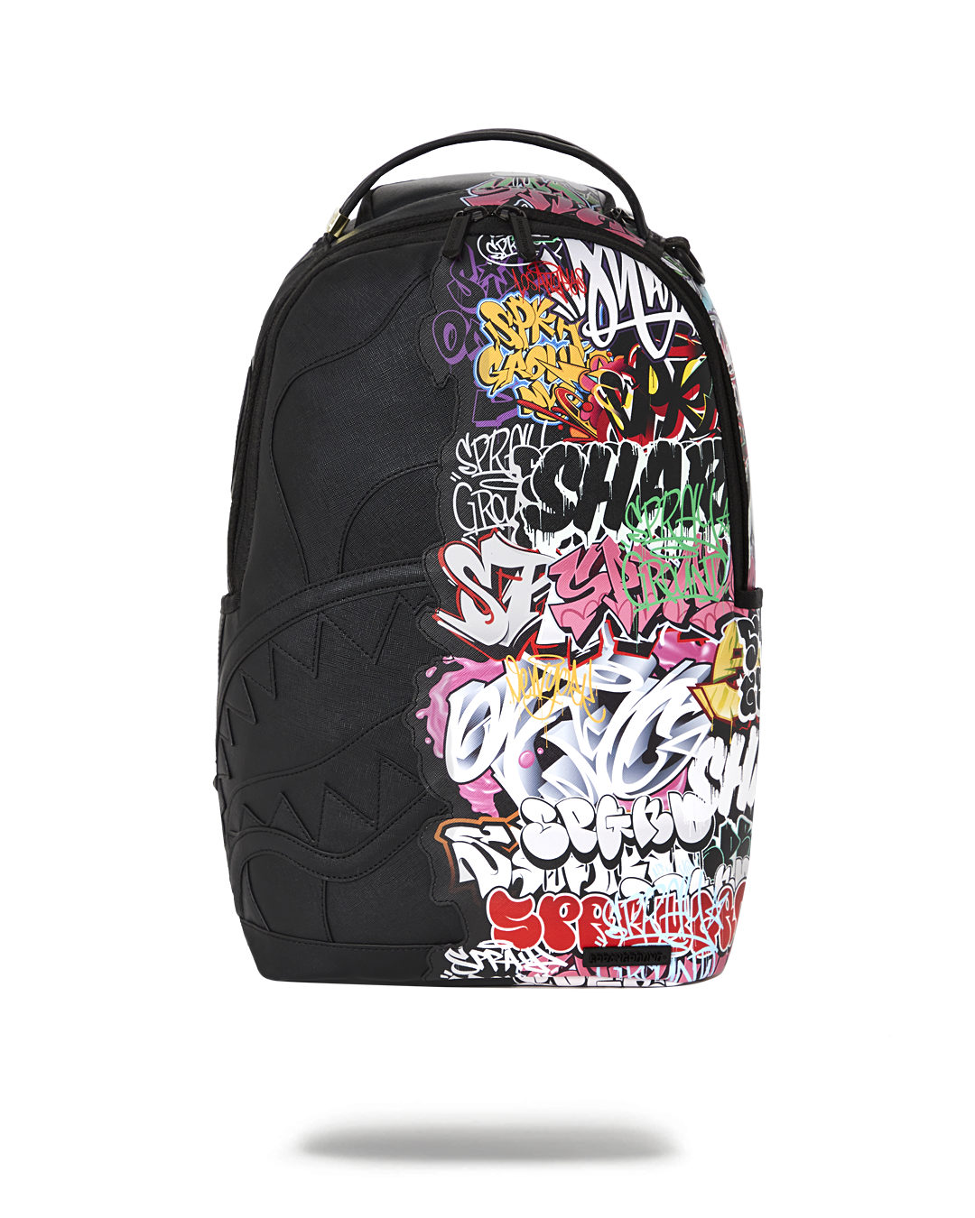 Sprayground Authentic Faux Leather backpack - front view with multiple pockets