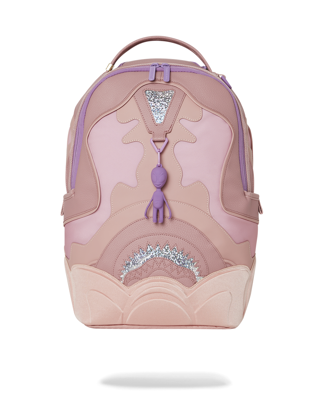 Alien Baby Backpack front view with custom logo