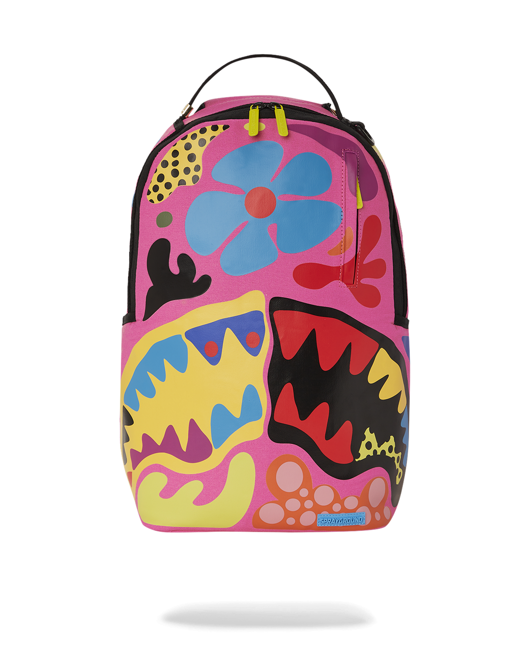 Front view of the Psychedelic Journey Travel Backpack showcasing vibrant design.