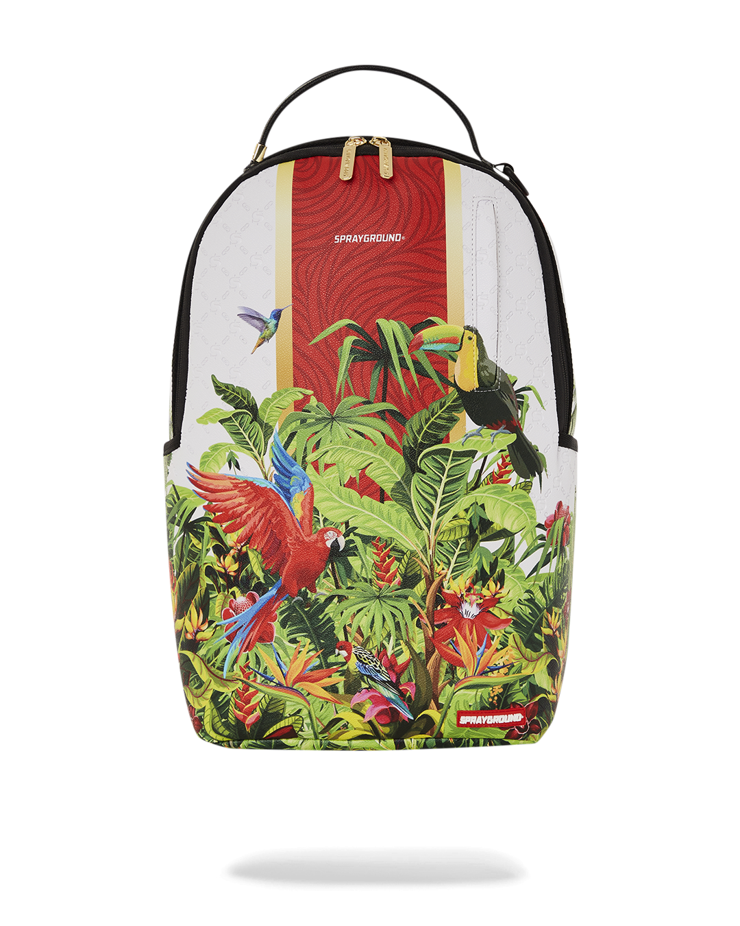 Sprayground DLXV travel backpack for women with faux leather and multiple pockets