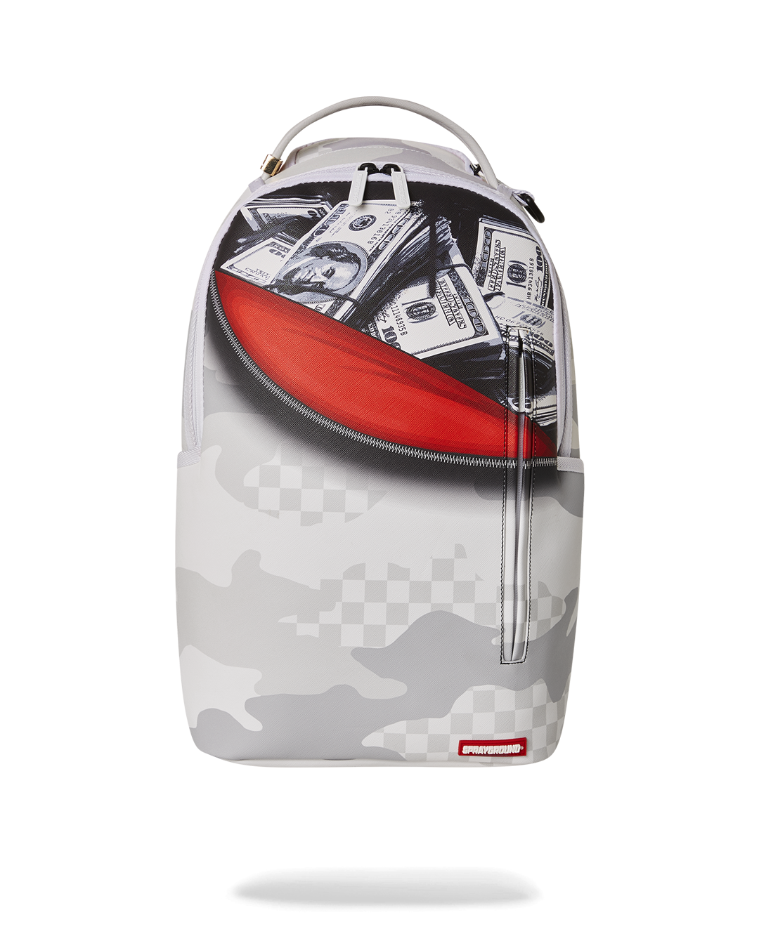 Payday backpack in use with a laptop and notebook inside, showcasing its professional appeal.