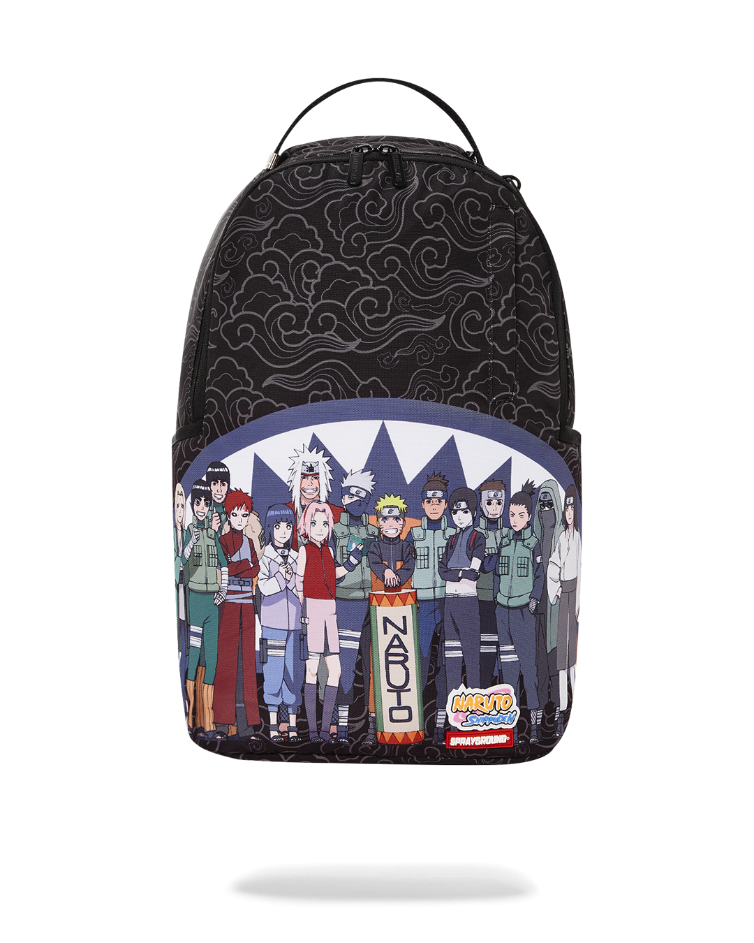 Top view of the Naruto FAM Backpack highlighting the spacious interior