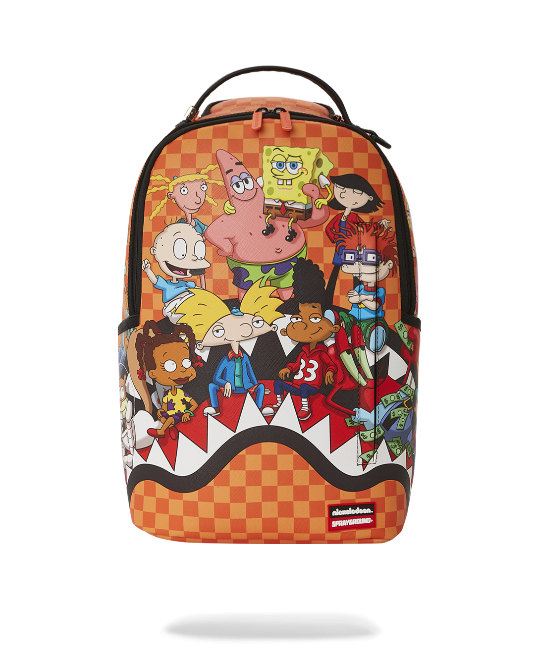 Sprayground Nickelodeon Shark Feast Faux Leather Backpack front view
