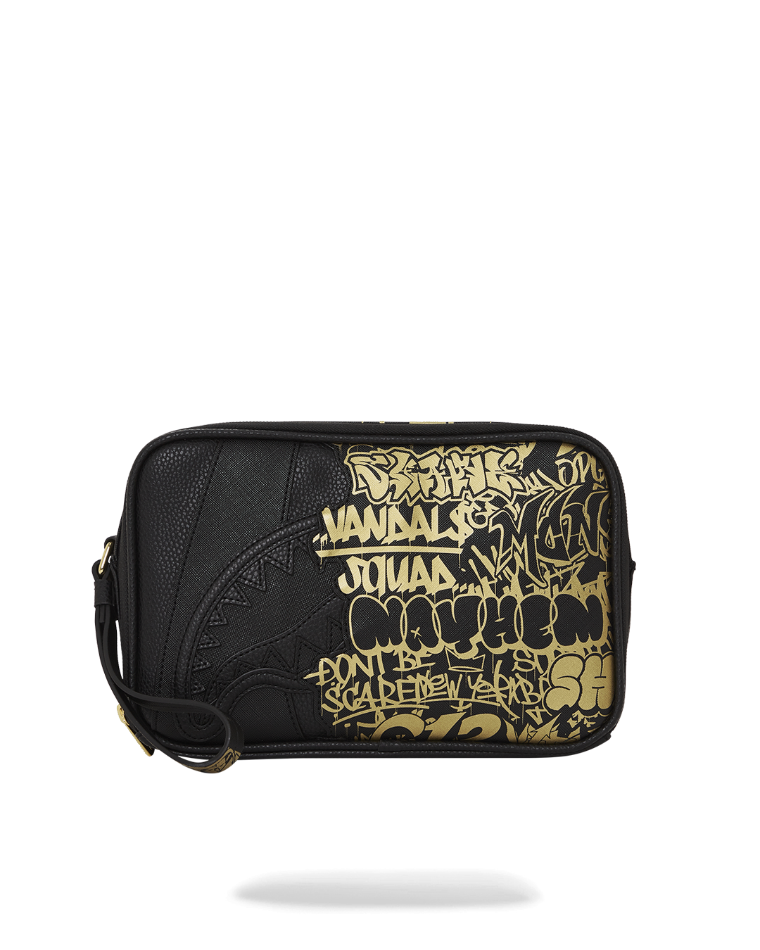 Black leather crossbody bag worn across the chest for hands-free convenience