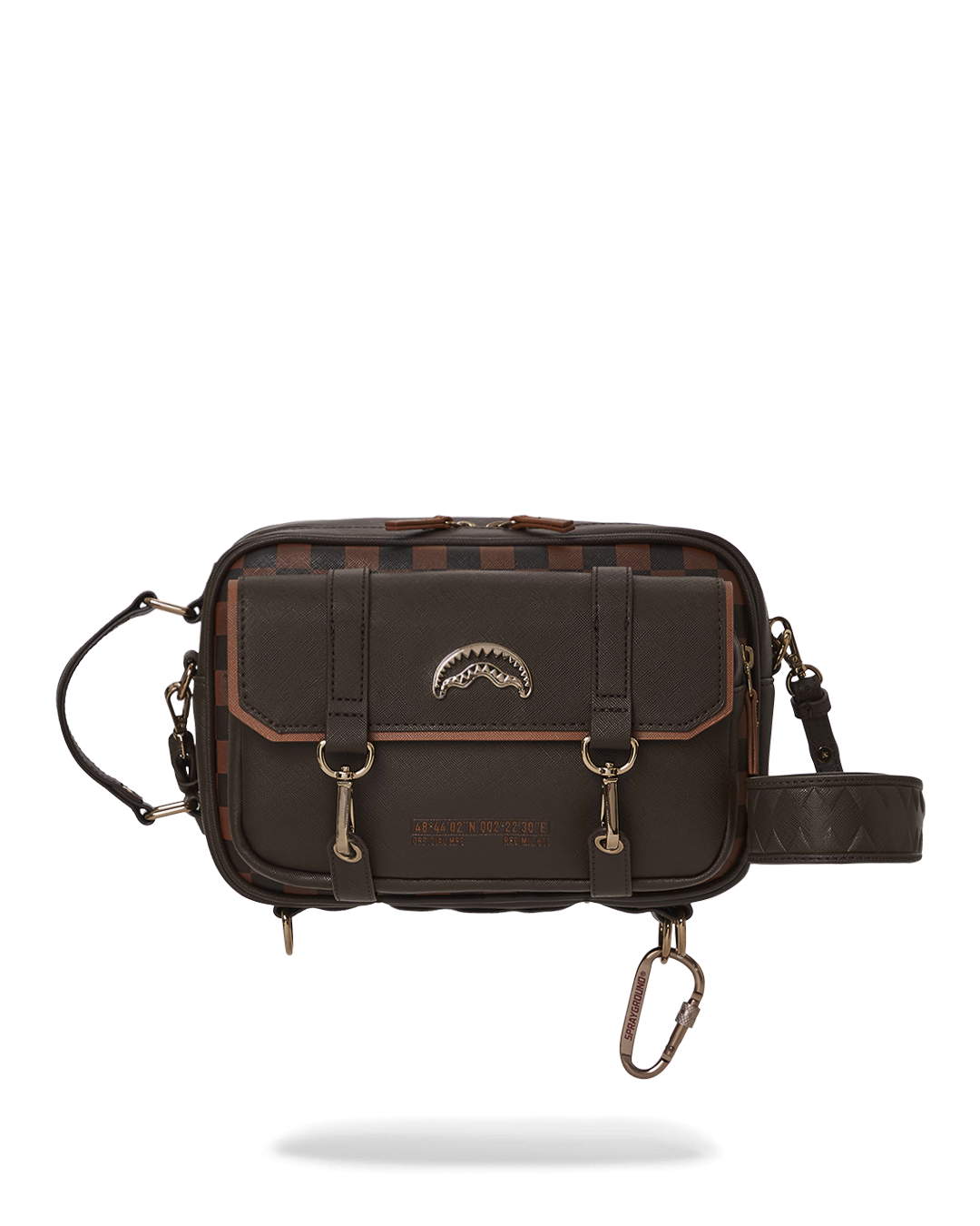 Checkmate Royale messenger bag open, showing interior compartments