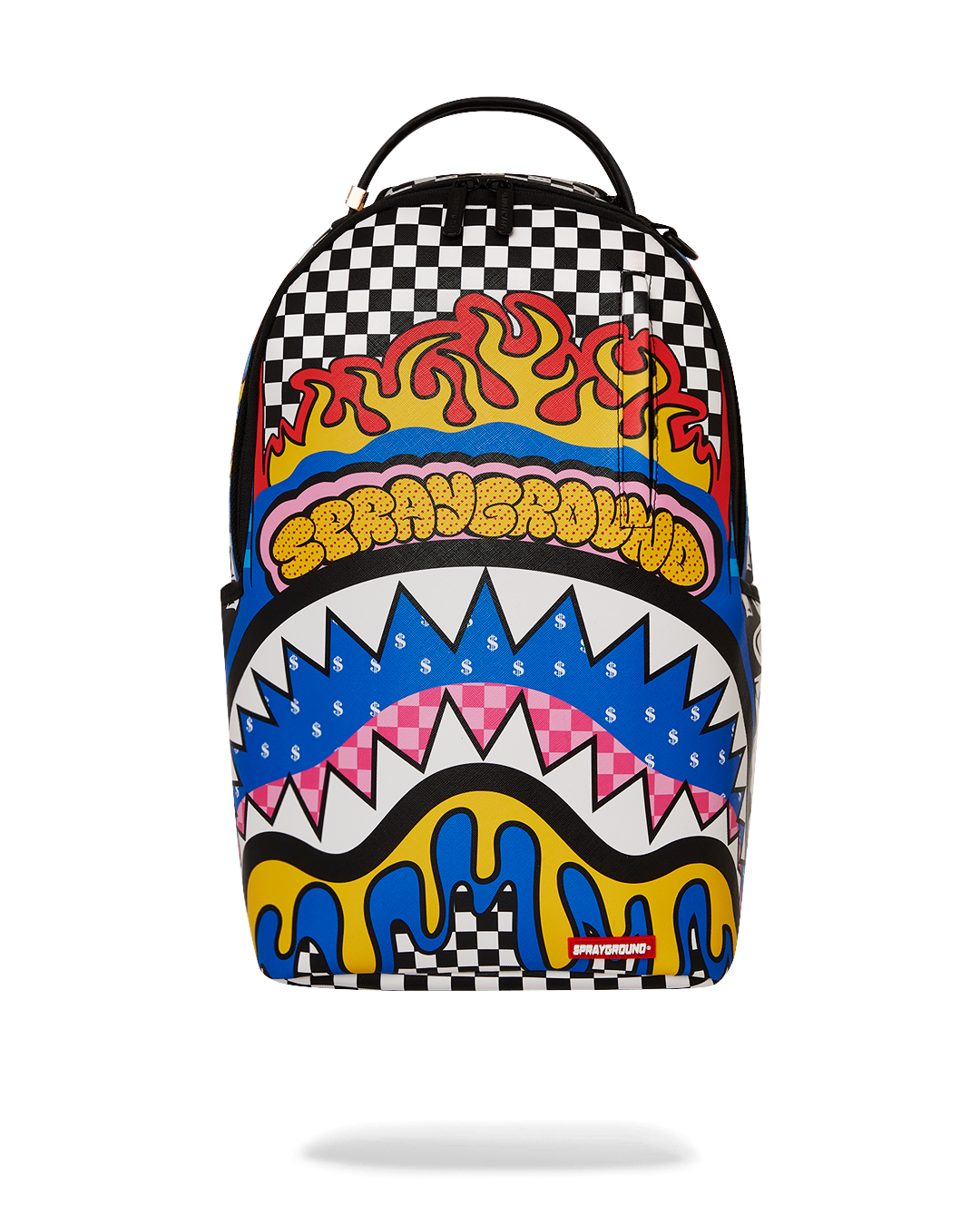 Sprayground Authentic travel backpack for women - front view with multiple compartments