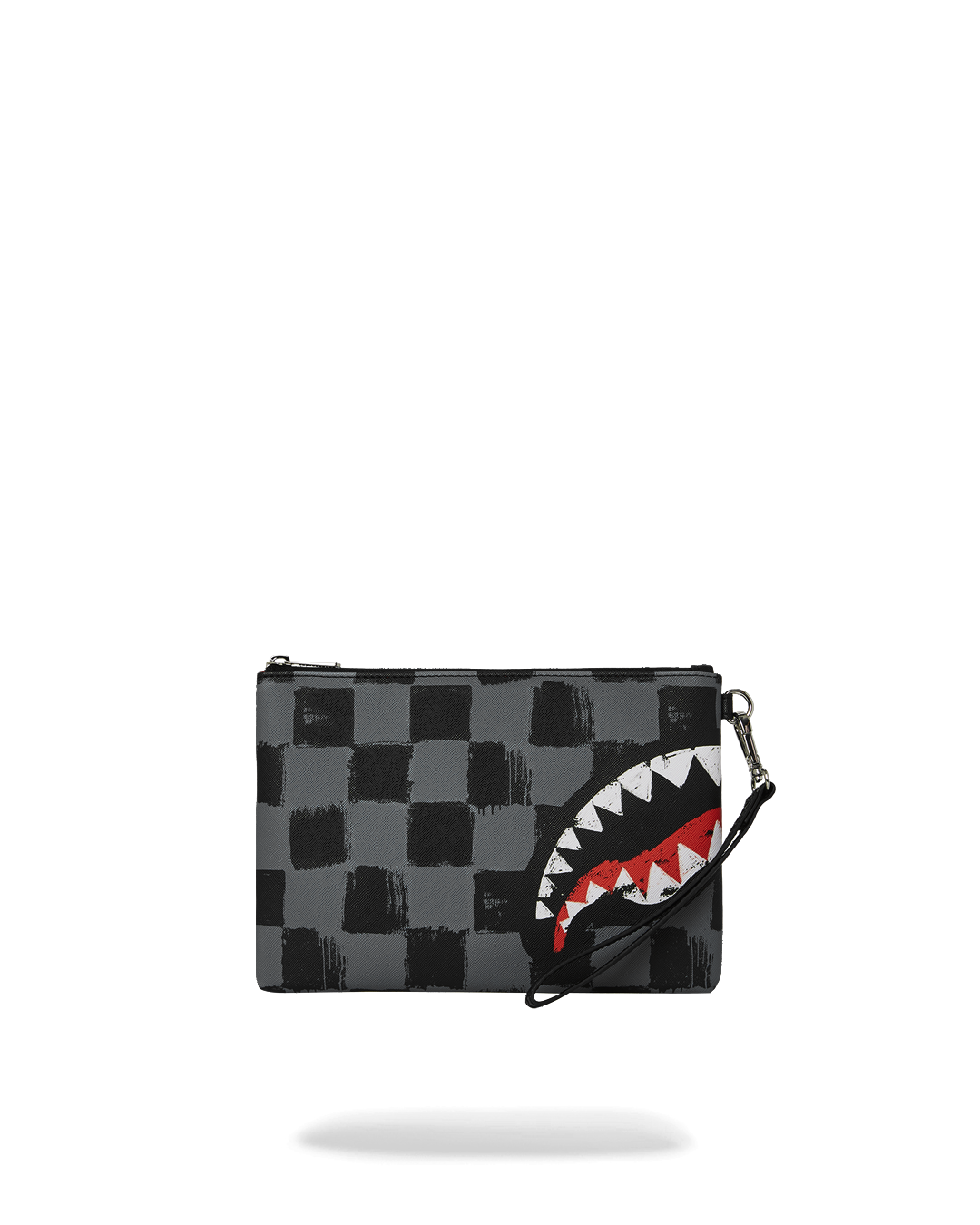 VANQUISH II Convertible Crossover Clutch Bag from the front, showcasing its sleek design and handle