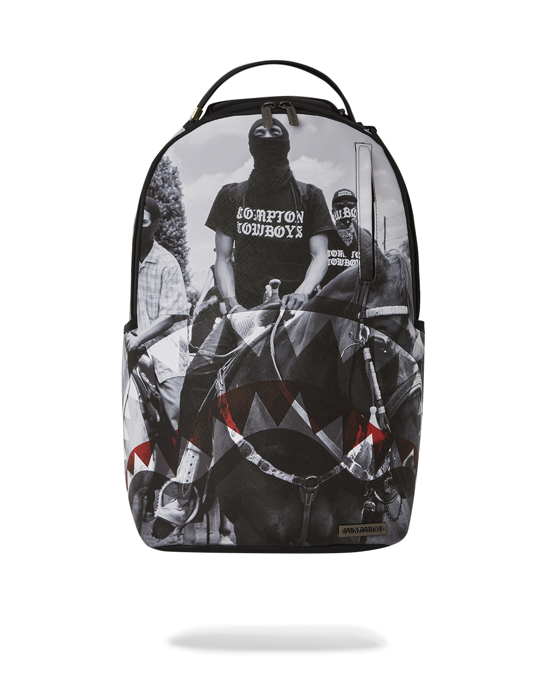 Compton Cowboys backpack showing ergonomic mesh back padding