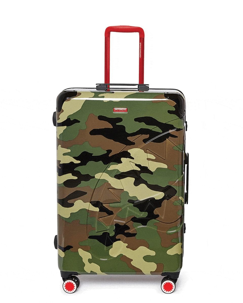 JUNGLE PARIS 29.5” polycarbonate luggage with TSA approved locks, front view