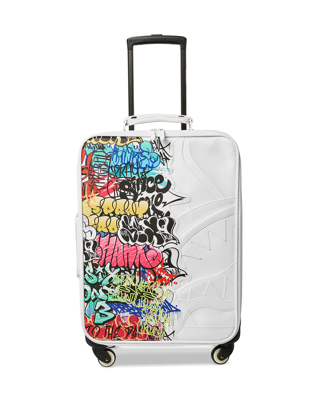 Jet Setter carry-on luggage front view with embossed logo
