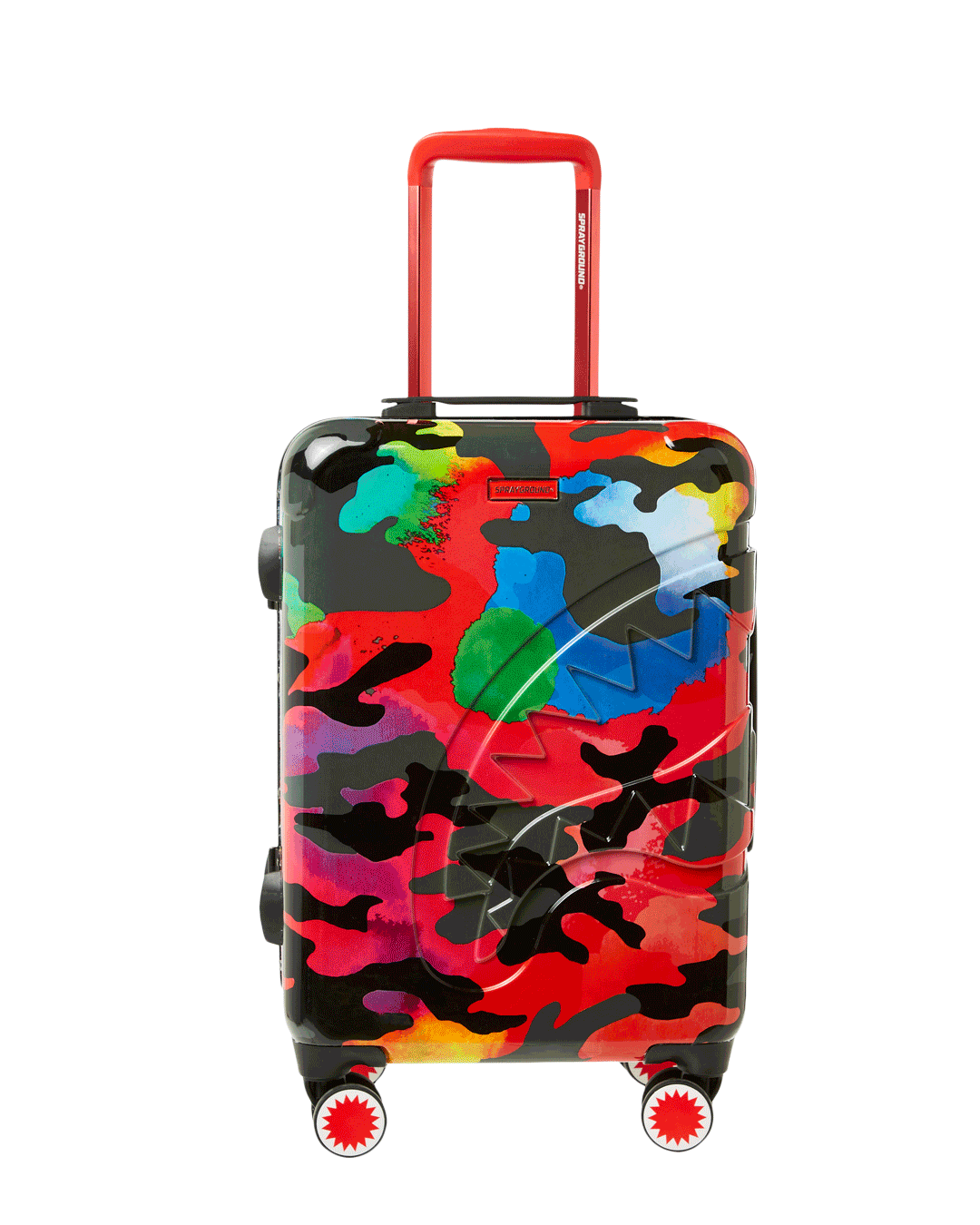 Sharknautics Hardshell Carry-On Luggage with patented shark sculpture design