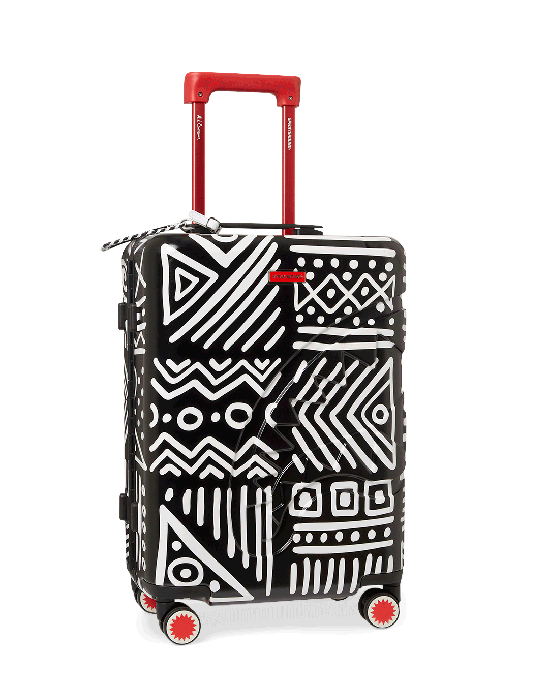 Sharknautics Hard-Shell Carry-On Luggage with patented shark sculpture, showcasing durability and style.