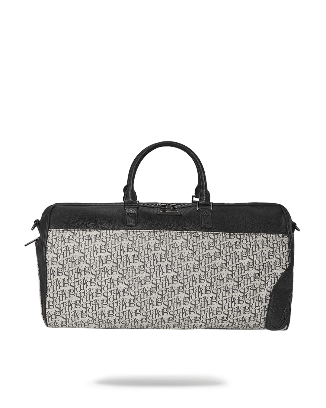 SG Premium Men's Leather Duffle Bag from the side, showcasing its spacious interior and multiple pockets.