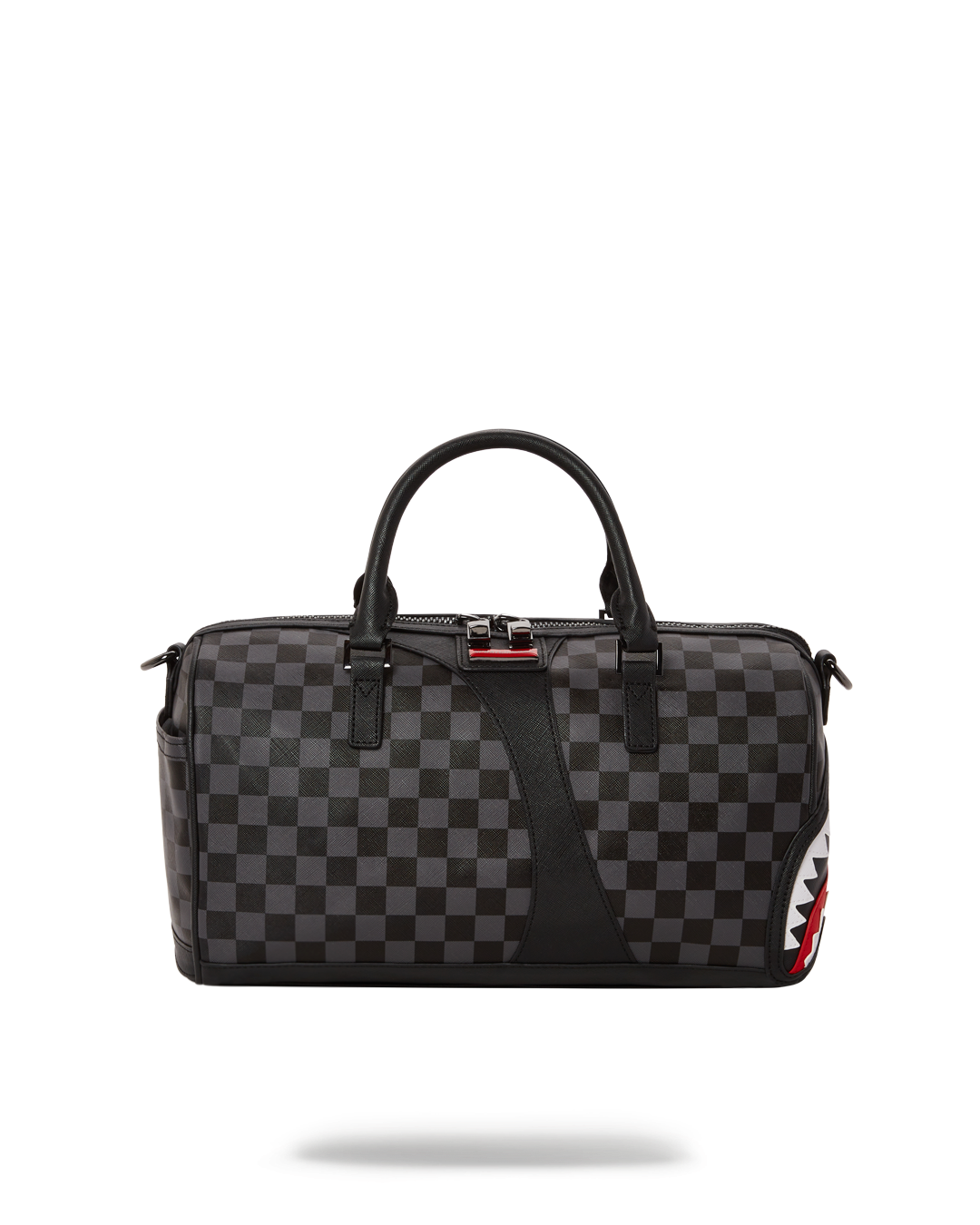 Henny Air Mini Duffle Bag in black, showcasing its sleek faux leather design