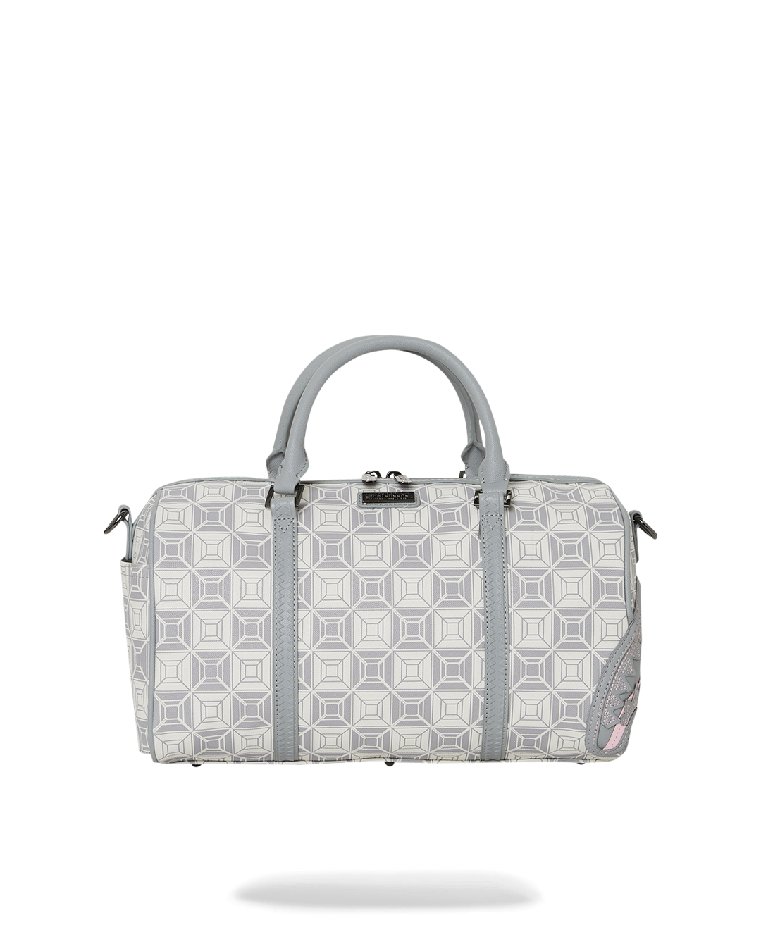 African Intelligence x Sprayground collaboration bag with adjustable straps and metal zipper pocket