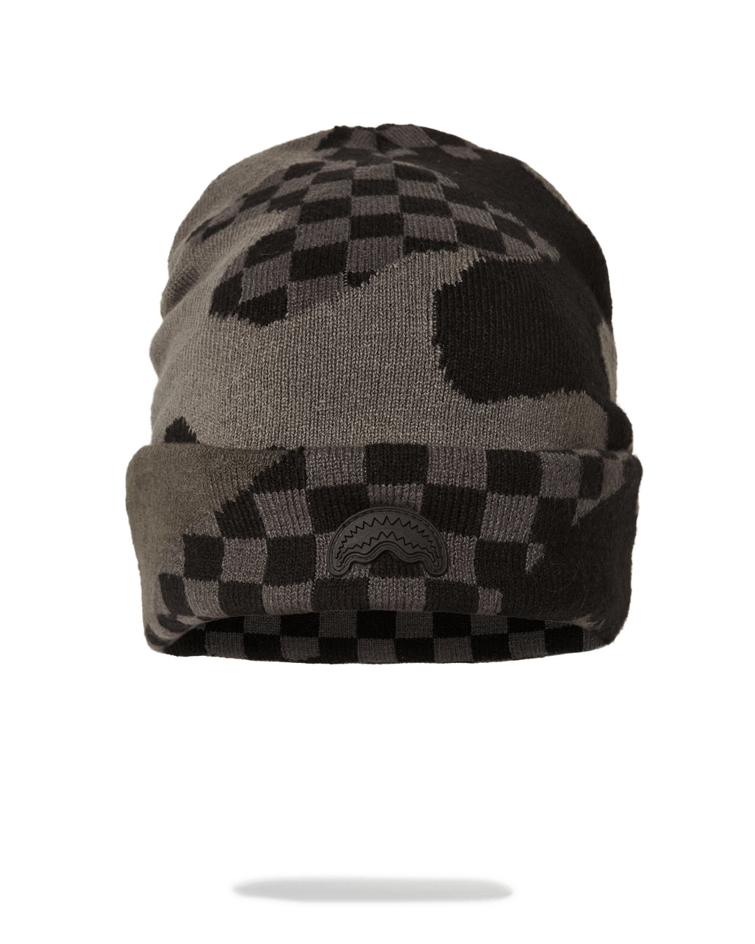 Close-up of the stylish Sprayground acrylic fashion hat with vibrant colors.