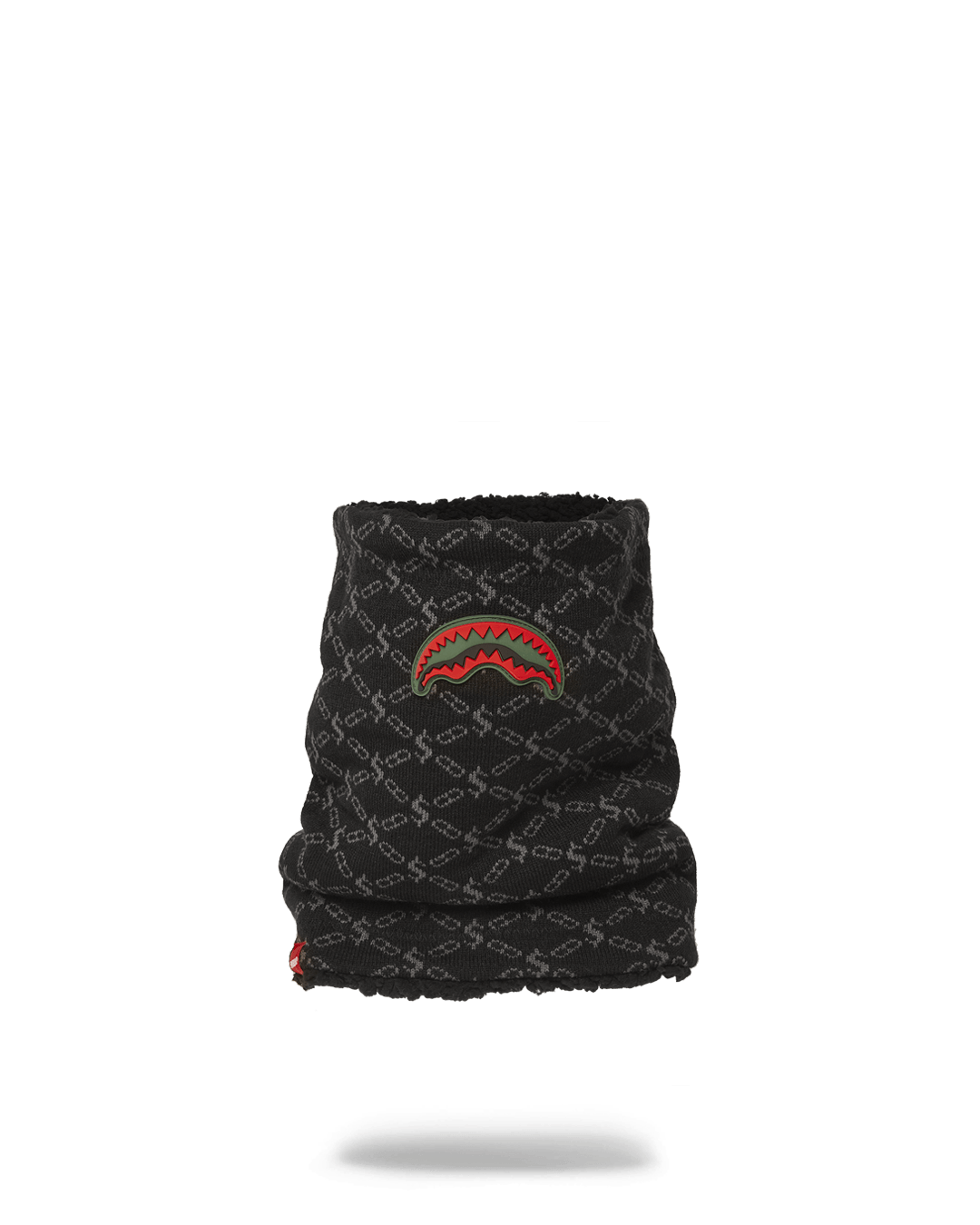 Close-up of knitted fabric on The Godfather neck warmer, showing detailed craftsmanship