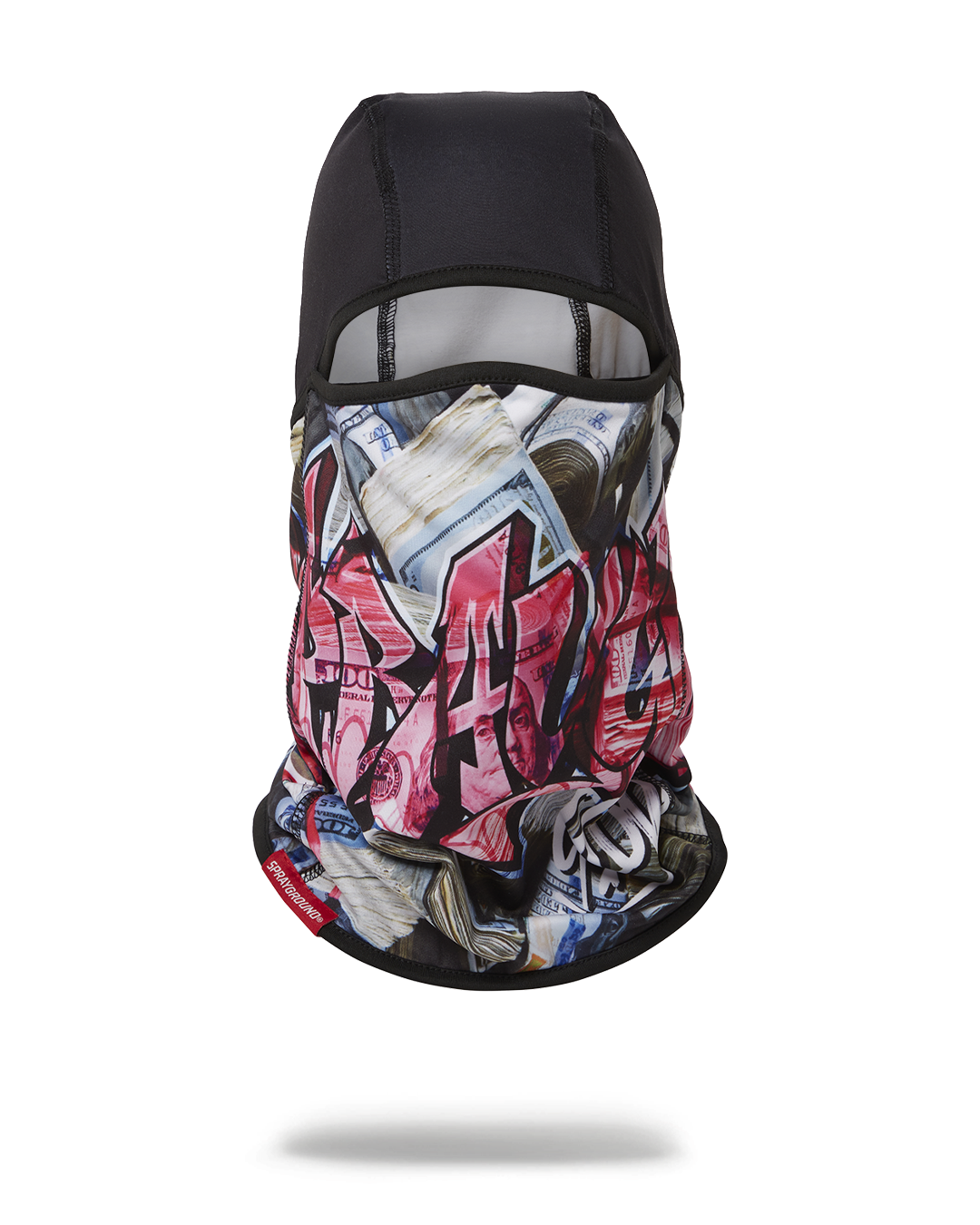 Tashed Knitted Ski Mask Pro being worn on a ski slope