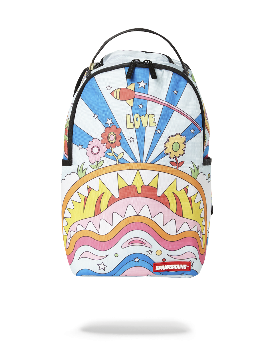 Mini Groovy Shark Backpack with adjustable straps and ergonomic design.