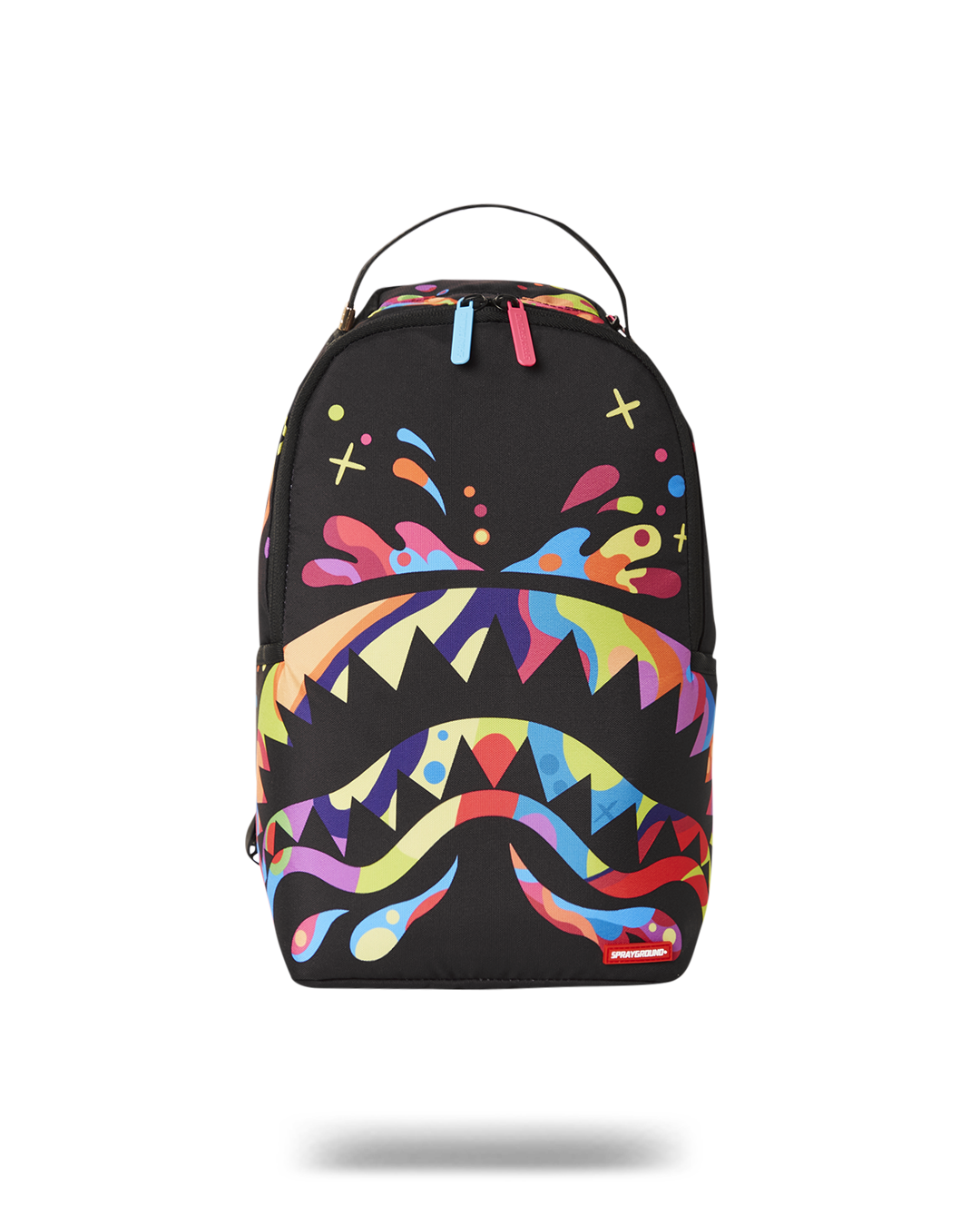 Front view of Happy Days Mini Backpack showcasing its zipper pocket.