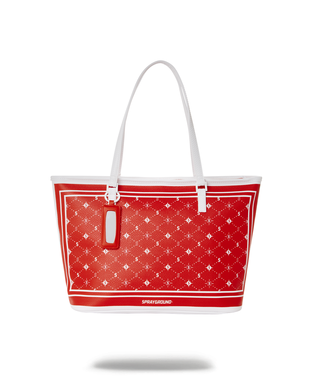 Chic leopard print tote bag with keychain, perfect for daily use.