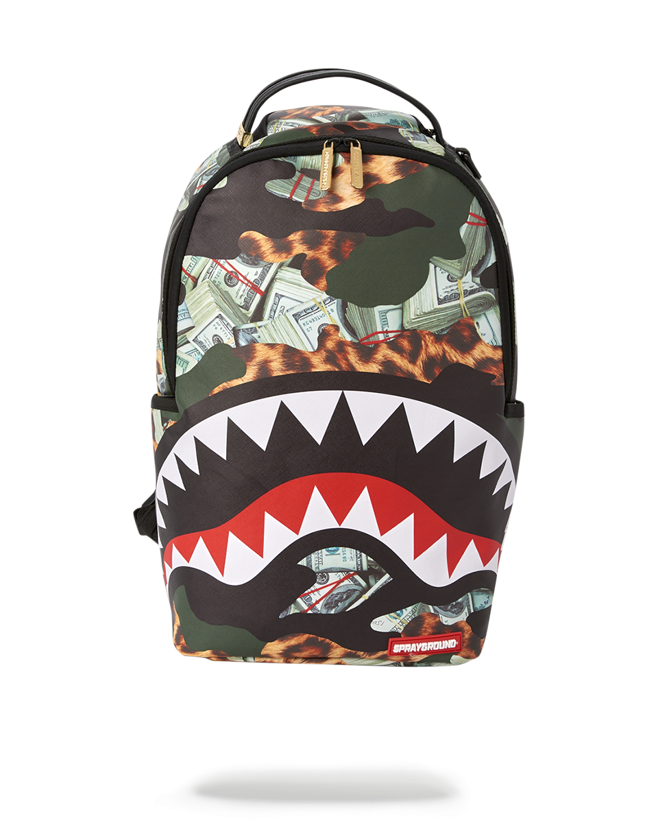 Hero Shark backpack with vegan leather exterior and ergonomic straps for travel